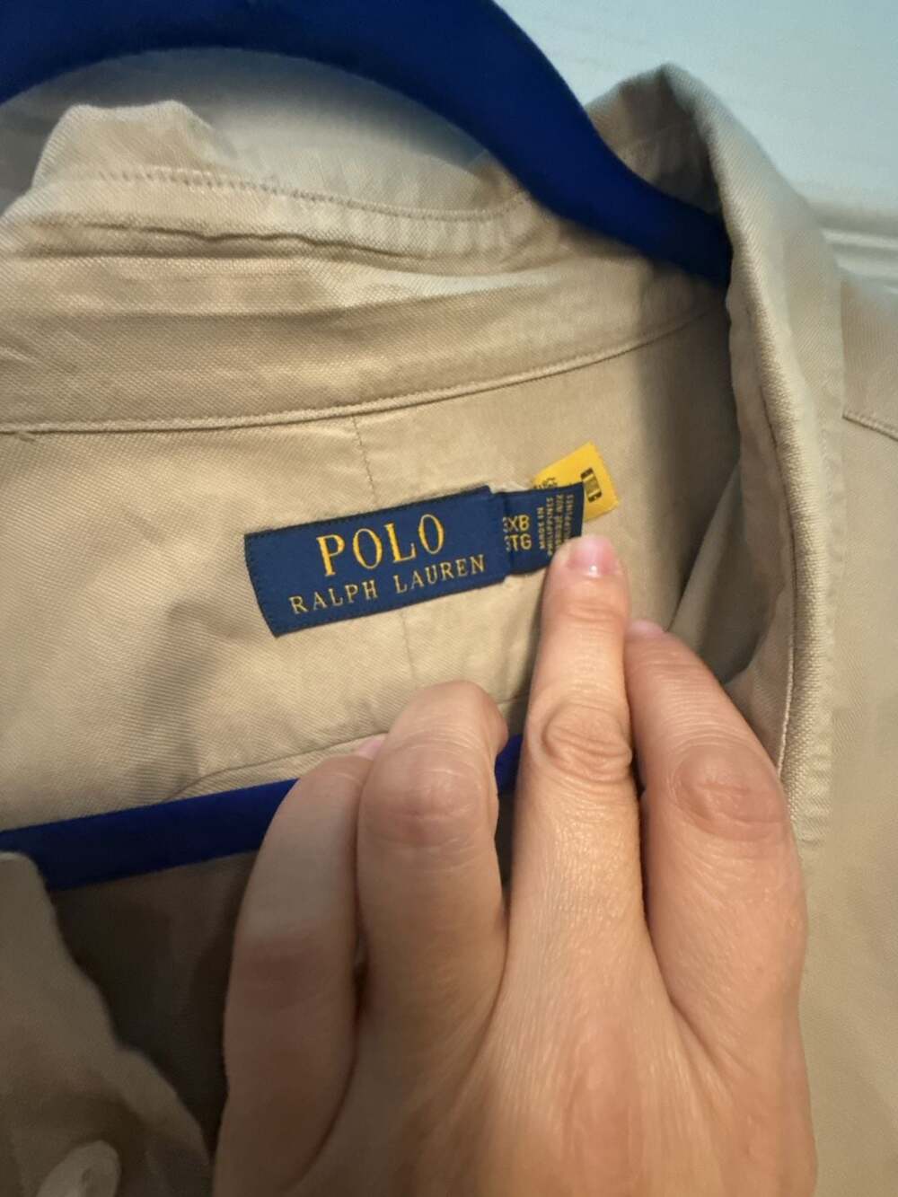 Polo Ralph Lauren Long Sleeve Button Down Shirt Tan Size 3XB - Picture 2 of 4